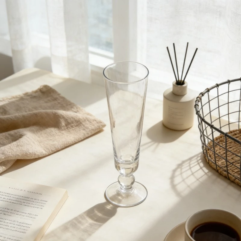 Dual Profile Conical Flute Glass