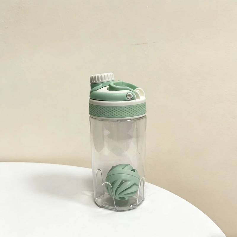 Transparent Spiral Agitator Protein Shaker Cup