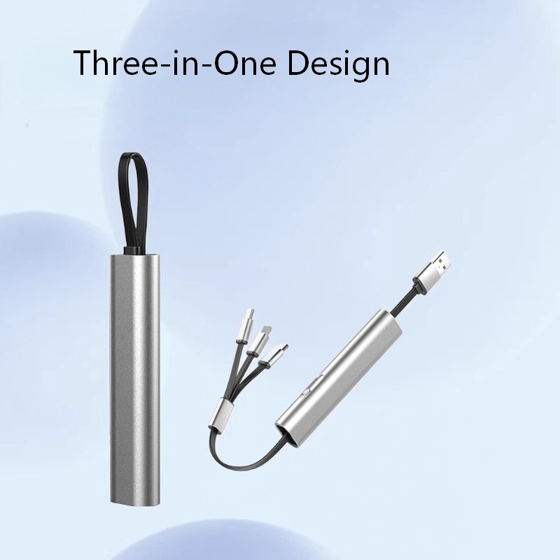 واپس لینے کے قابل 3 ان 1 ملٹی USB چارجنگ کیبل